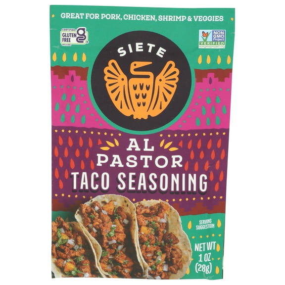 (Pack of 12) Siete Taco Al Pastor Seasoning 1 Oz