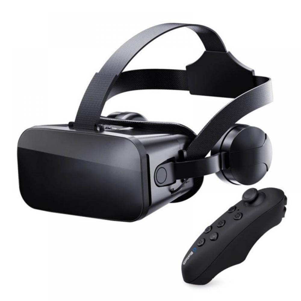 Kontrakt dollar konsonant VR Headset Compatible with iPhone and Android Phones, 3D Virtual Reality  Goggles w/ Y1 Controller Black | Adjustable VR Glasses - Walmart.com
