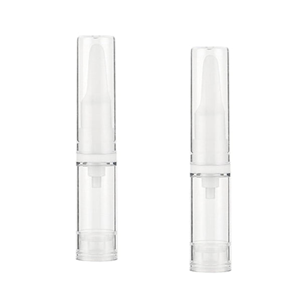 2 Botellas Vacías Recargables, Botellas de Vacío, Dispensador de Bomba de Loción de Maquillaje Transparente, Vial de Contenedor de Base Líquida, 10ml Yinane Botellas de vacío