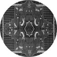 thumbnail image 1 of Ahgly Company Indoor Round Persian Gray Traditional Area Rugs, 4' Round, 1 of 1