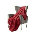 thumbnail image 4 of Chic Home Liah 1-Piece Jacquard Throw Blanket, 50 x 60, Red, 4 of 4