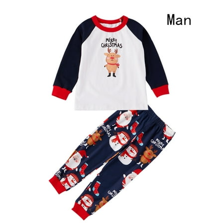 

Puloru Women Christmas Family Matching Adults MOM&DAD Kids PJs Sleepwear Nightwear Pajamas Set