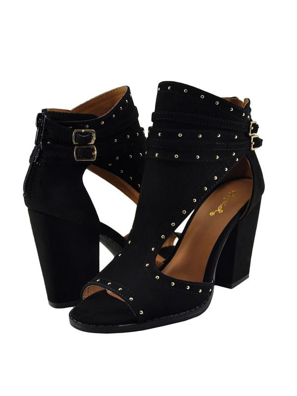 walmart peep toe booties