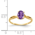 thumbnail image 2 of Primal Gold 14 Karat Yellow Gold 7x5mm Oval Amethyst Ring, 2 of 4