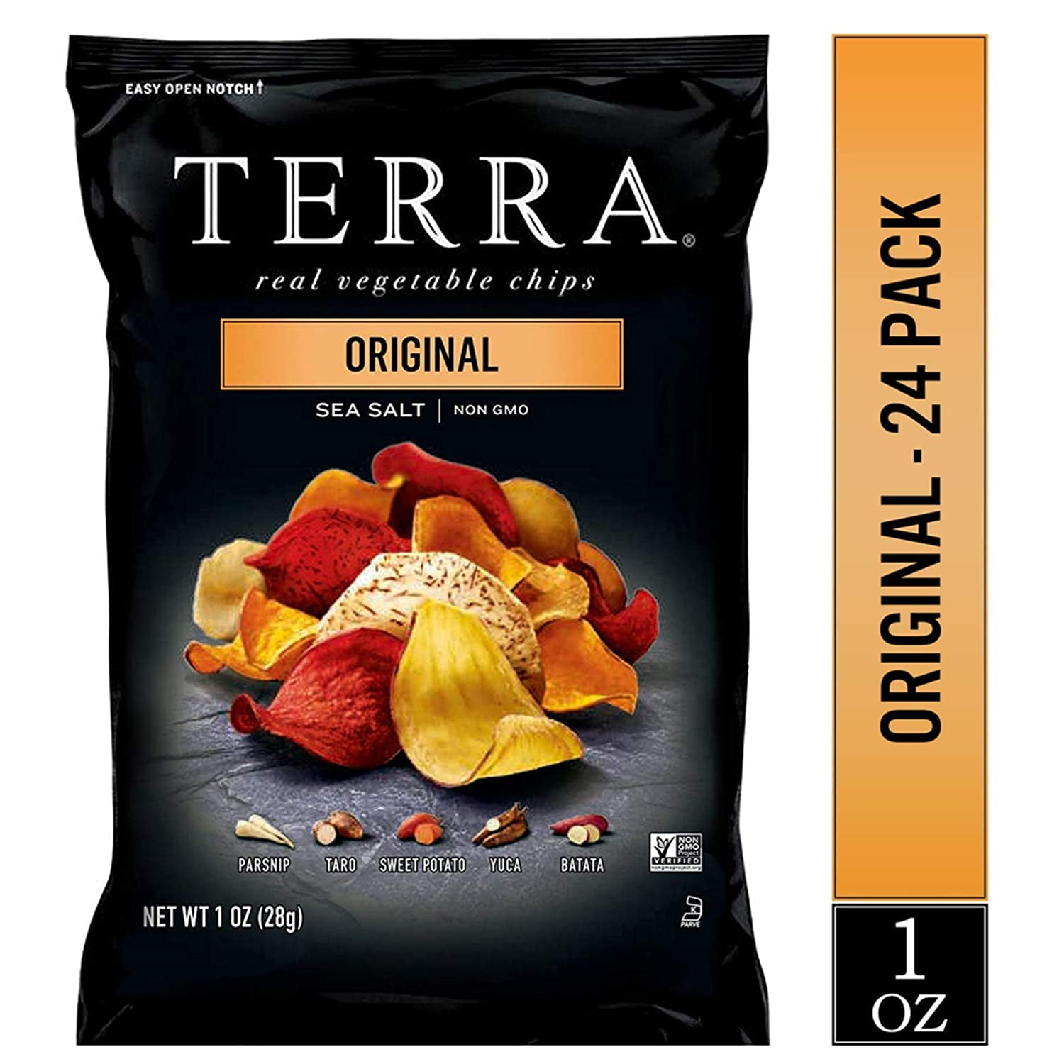 TERRA Original Chips with Sea Salt, 1 oz. (Pack of 24)