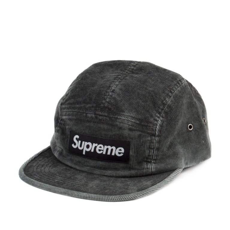 Supreme Corduroy Strap Back Camp Cap Black SS16H36 - Walmart.com