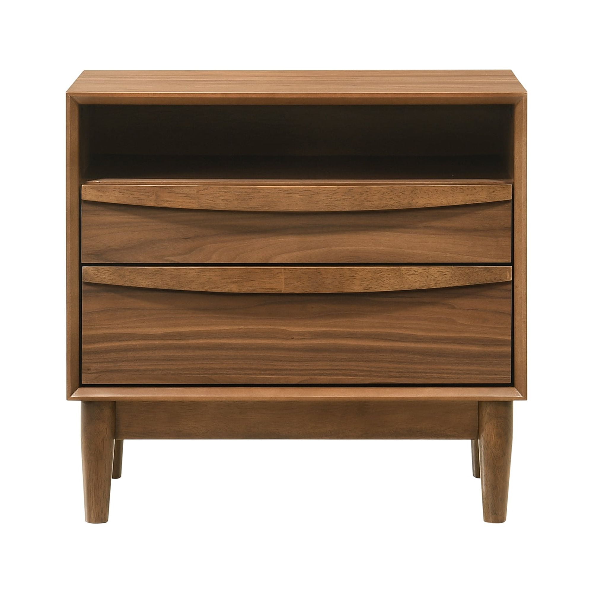Artemio Queen 3 Piece Wood Bedroom Set in Walnut Finish