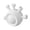 White, variant on Five Finger Hand Grip Strengthener for Fitness Exercise Training Use Finger Exerciser Hand Grip Trainer for Strength