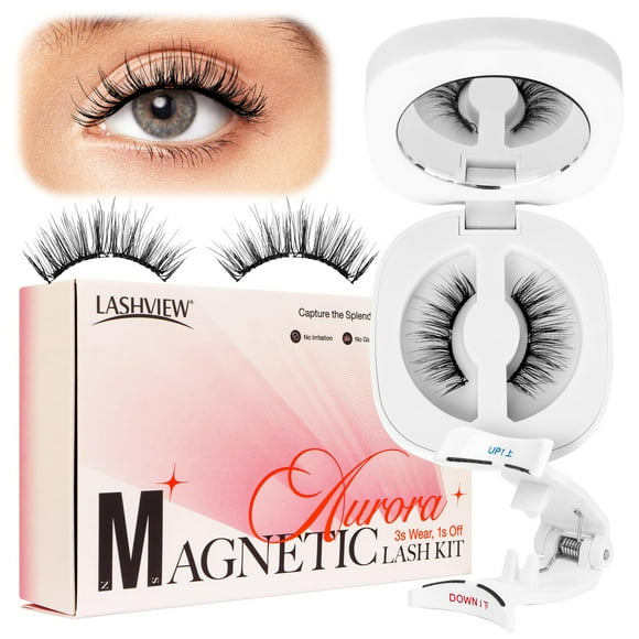 Pestañas Postizas LASHVIEW Aurora Magnéticas Reutilizables y Suaves