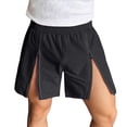 thumbnail image 2 of Gym Shorts Men Summer Casual Elastic Waist Front Zipper Straight Leg Relaxed Fit Athletic Workout Shorts with Pockets, 2 of 5