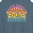 thumbnail image 3 of Instant Message - Here Comes The Fun  - Women's Racerback Tank Top, 3 of 6