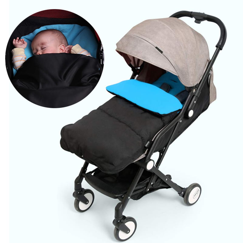 Thick Warm Envelope for Newborns Winter Baby Stroller Sleeping Bag Foot Muff Infant Winter Windproof Foot Cover Baby Stroller Footmuff,Black,M 