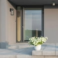 thumbnail image 2 of Bowery 1-Light Matte Black Outdoor Wall Sconce with Clear Glass Shade, 2 of 7