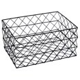 thumbnail image 4 of Truu Design, Sharp Wire Storage Basket Set, Black, 4 of 6