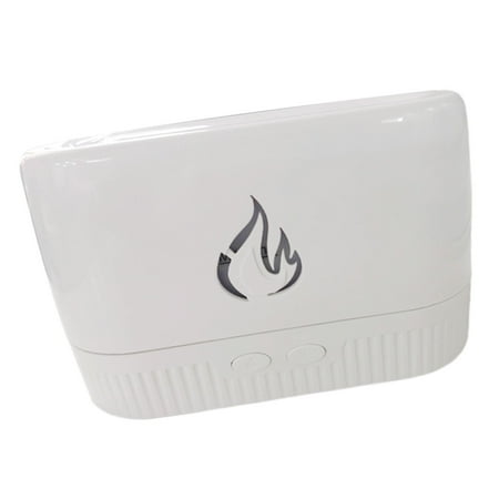 

Air Humidifier Simulation Flame Essential Silent Office Desktop Nightstand - White