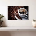 thumbnail image 2 of Elephant Stock Hot Black Coffee Wall Art - Horizontal Canvas Wall Art - Living Room Wall Decor - Food And Drink Canvas - White And Brown Decor - 12" x 8", 2 of 8