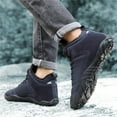 thumbnail image 6 of YOURDIARY Mens Barefoot Snow Boots Winter Warm Shoes Faux Fur Lined Wide Toe Box Zero Drop Ankle Sneakers, 6 of 8