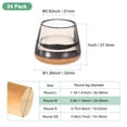 thumbnail image 3 of Uxcell 24-Pack Protectores de Piso para Patas de Silla, Copas de Silicona de 0.94-1.14 Pulgadas, Almohadillas de Muebles de Fieltro, Fundas para Patas de Silla [Negro Transparente], 3 of 7