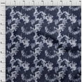 thumbnail image 4 of oneOone Viscose Jersey Navy Blue Fabric Abstracts Craft Projects Decor Fabric Printed By The Yard 60 Inch Wide, 4 of 4