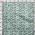 thumbnail image 4 of oneOone Popeline de Coton Tissu Vert Abstrait Floral Matériel de Robe Tissu Imprimé Tissu au Mètre 56 Pouces de Large, 4 of 4