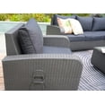 thumbnail image 4 of 5-Piece Patio Furniture Set Outdoor Wicker Sectional Conversation Sofa with Black Cushions, 4 of 8