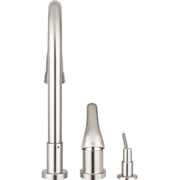 Pacific Bay Grandview Pull Down Kitchen Faucet with Soap Dispenser for Kitchens - Brushed Satin Nickel