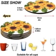 thumbnail image 4 of Golden Yellow Sunflowers Drinks Coasters, Non-Scratch Cork Base Round Cups Mats for for Wooden Coffee Table, Cool Housewarming Gift for Home Decor, 4 of 7