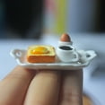 thumbnail image 5 of Ludlz 1/12 Dollhouse Food Simulation Egg Toast Food Breakfast Design Mini Dollhouse Decoration for Christmas, 5 of 7