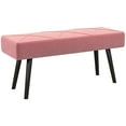 thumbnail image 1 of HOMCOM Banc de Bout de Lit 39 Pouces, Banc d'Entrée Rembourré pour Salon, 1 of 10