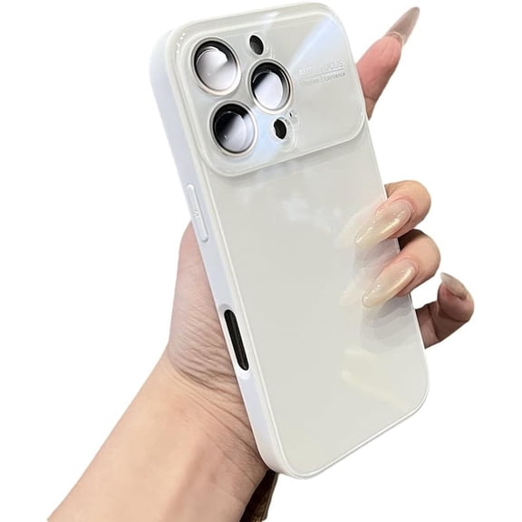 Camera Len Protection Phone Case for iPhone (White,iPhone 14 Pro Max)