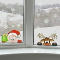 thumbnail image 5 of Flmtop Christmas Glass Sticker Decorative Waterproof PVC White Snowflake Double Side Printed Window Cling for Showcase, 5 of 10