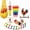 Multicolor, variant on bxhwj Chicken Coop Toys 6PCS Enrichment Accessories Set with Swing Ladder Xylophone Mirror Bells Hanging Feeder Interactive Toys for Hens Chicks Ducks Birds Farm Pet Entertainment Play Set