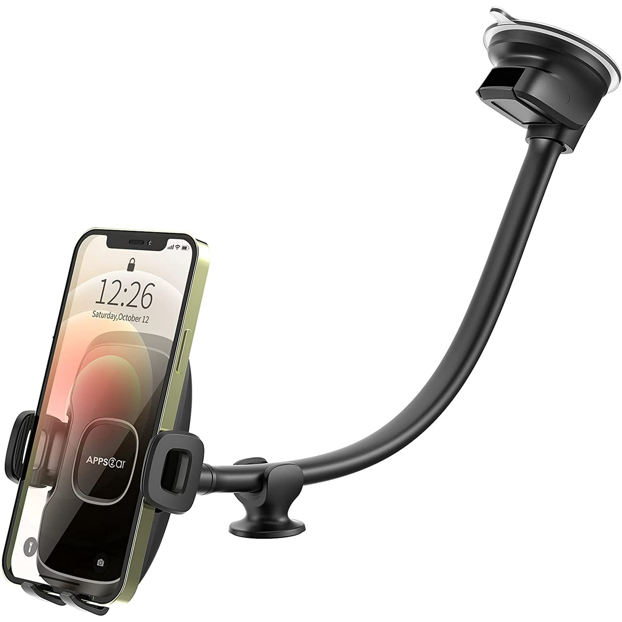 13 Gooseneck Car Phone Holder Industrial Strength Car Phone Mount Windshield Suction Cup Holder for Cell Phone in Truck Long Arm Phone Holder