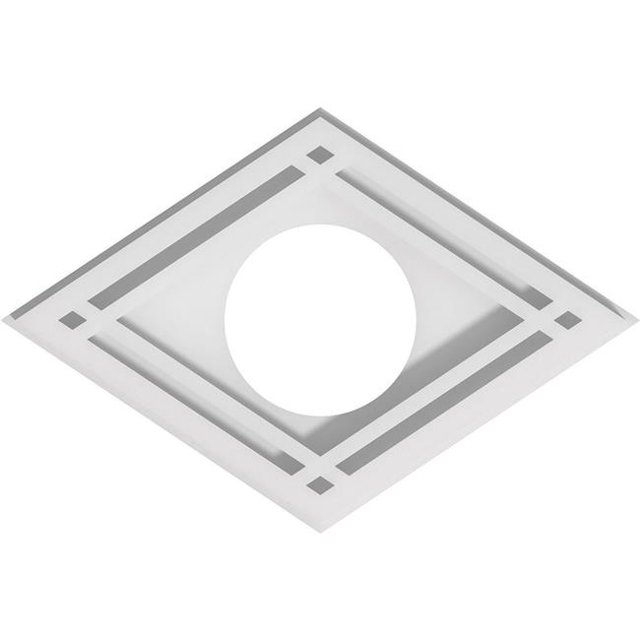Ekena Millwork CMP10X6DD-03000 3 in. ID x 3.5 in. Rectangle Diamond Architectural Grade PVC Contemporary Ceiling Medallion