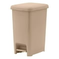 thumbnail image 2 of Slim 4-gallon Step on Trash Can with Lid. – Space Savor Trash Can, Good for Dorm Room, Kitchen, Bathroom, or Office, Keeps the Room Neat and Clean. Black Color. By Superio., 2 of 5