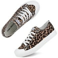 thumbnail image 2 of JENN ARDOR Women's Canvas Sneakers Low Top Shoes Clearance Women Shoes Leopard Print Size 7, 2 of 9