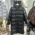 thumbnail image 4 of Chaqueta de plumón de ganso de invierno de estilo coreano de alta gama negra y dorada, chaqueta larga hasta la rodilla gruesa para hombres y mujeres, chaqueta a prueba de viento con capucha, 4 of 6
