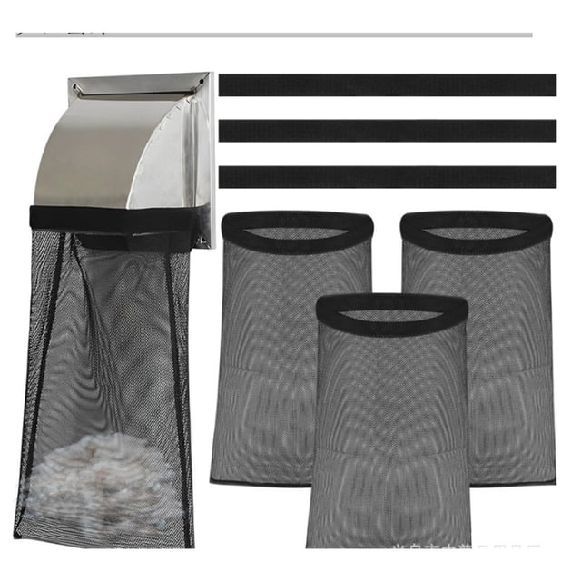 6 Pcs Sacs Attrape-Peluches pour Évent de Sécheuse, Piège à Peluches pour Évent de Sécheuse Extérieur, Sac à Poussière Sac à Peluches pour Évent de Sécheuse Extérieur, Attrape-Peluches pour Évent de Sécheuse Extérieur
