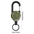 thumbnail image 2 of Llavero retráctil con soporte para tarjeta de identificación con cable de acero de 24 pulgadas ( ) verde, 2 of 3