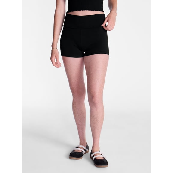 No Boundaries Foldover Shorts, 2'' Inseam, Women's XXS-XXL