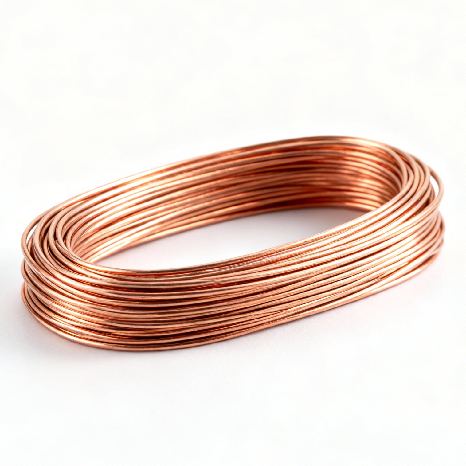 25ft Solid Ground Electrical Wire,4 AWG Copper Clad Grounding Cable,Aluminum Core Electrical Wire