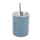 thumbnail image 3 of Taza de café de acero inoxidable con tapa y pajita, 12 oz Taza de café de acero inoxidable de 320 ml de acero inoxidable con tapa Taza de café con pajita Ultra sensible, 3 of 8