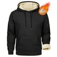 thumbnail image 5 of SAATLERI Fleece Hoodies for Men Winter Thick Sherpa Lined Sweatshirt Long Sleeve Fall Warm Fleece Pullover With Kanga Pocket, 5 of 5