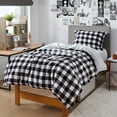 thumbnail image 5 of Coma Inducer Ah, Yes The Scottish Winter - ® Oversized Comforter Set - Black Gray White Tartan Plaid Queen, 5 of 5