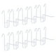 thumbnail image 1 of Uxcell 10 Pcs Ganchos de Pared de Rejilla Ganchos de Exhibición para Panel de Rejilla de 2 pulgadas para Soporte de Exhibición de Rejilla Blanco, 1 of 7
