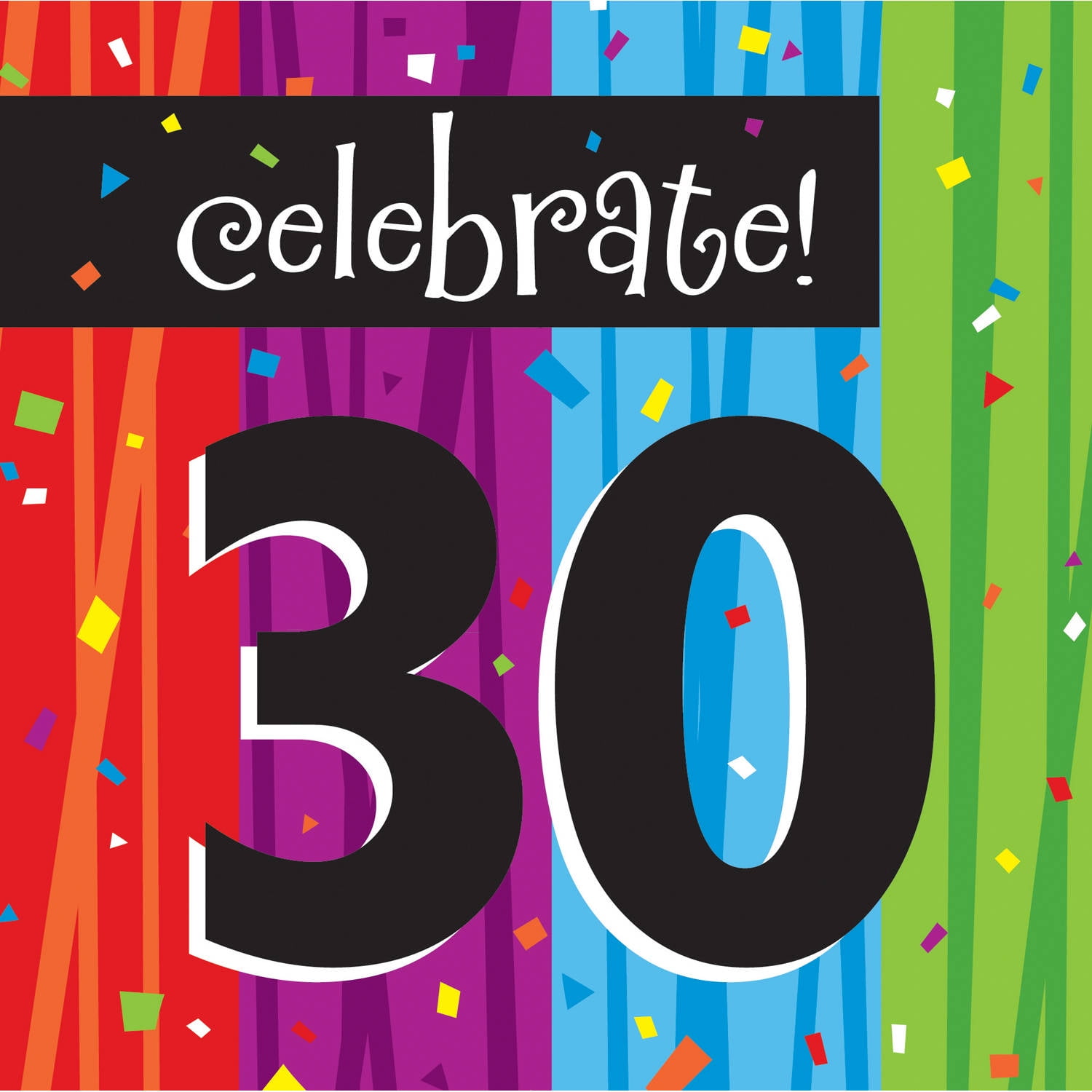 Milestone Celebrations 30th Birthday Napkins, 16pk - Walmart.com