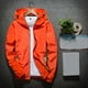thumbnail image 2 of Chaqueta Umfun para hombre, regalo de otoño, impermeable, cortavientos, transpirable, con capucha, color amarillo, talla M, 2 of 5