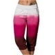 thumbnail image 1 of Mujeres Capri Pantalones Casual Suelto Largo Pantalones de Impresión con Corbata Elástica Cintura Y Bolsillos, 1 of 6