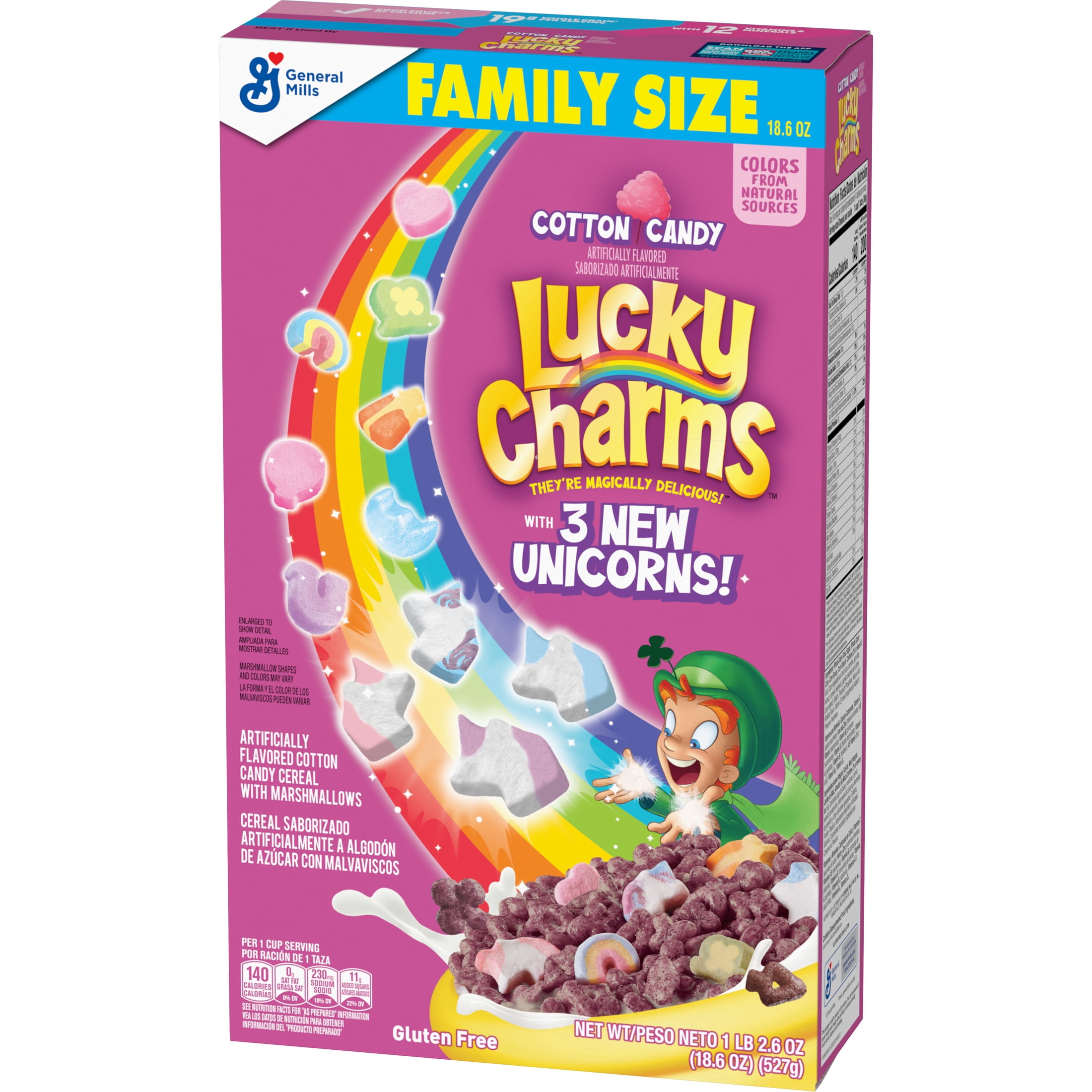 Lucky Charms Unicorn Magic Breakfast Cereal Family Size
