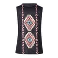 thumbnail image 5 of USSUMA Womens Western Ethnic Style Tank Tops Geometric Rhombus Printed Shirts for Women Sleeveless V Neck Summer Casual Tee, 5 of 8